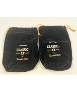 Canadian Club Classic Whiskey Black Felt Velour Drawstring Bag Stitched ... - $14.32 CAD