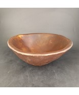 Hand Carved Vintage Primitive Wood Wooden Dough Bowl 10* Dia x 4&quot; Tall - $61.71 CAD
