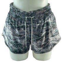 LULULEMON Athletica Reversible Activewear Shorts Size 6 Women&#39;s Grey/Mul... - $98.99