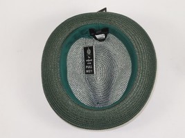 Men's Bently Soft Fedora Briad Straw Hat Stingy Brim Gino Gi216 Green White image 6