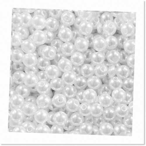 1000 PCS 8mm White Pearl Beads - Round Loose Pearls for Jewelry Making: ... - $23.75