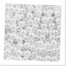 1000 PCS 8mm White Pearl Beads - Round Loose Pearls for Jewelry Making: ... - $23.75