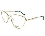 Liu Jo Eyeglasses Frames LJ2148 709 Shiny Gold Cat Eye Full Rim 53-18-140 - $46.59