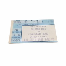 Vtg Chicago Cubs vs Reds MLB Ticket Stub Sept 4th 1987 Lee Smith Blown Save Loss - $47.45