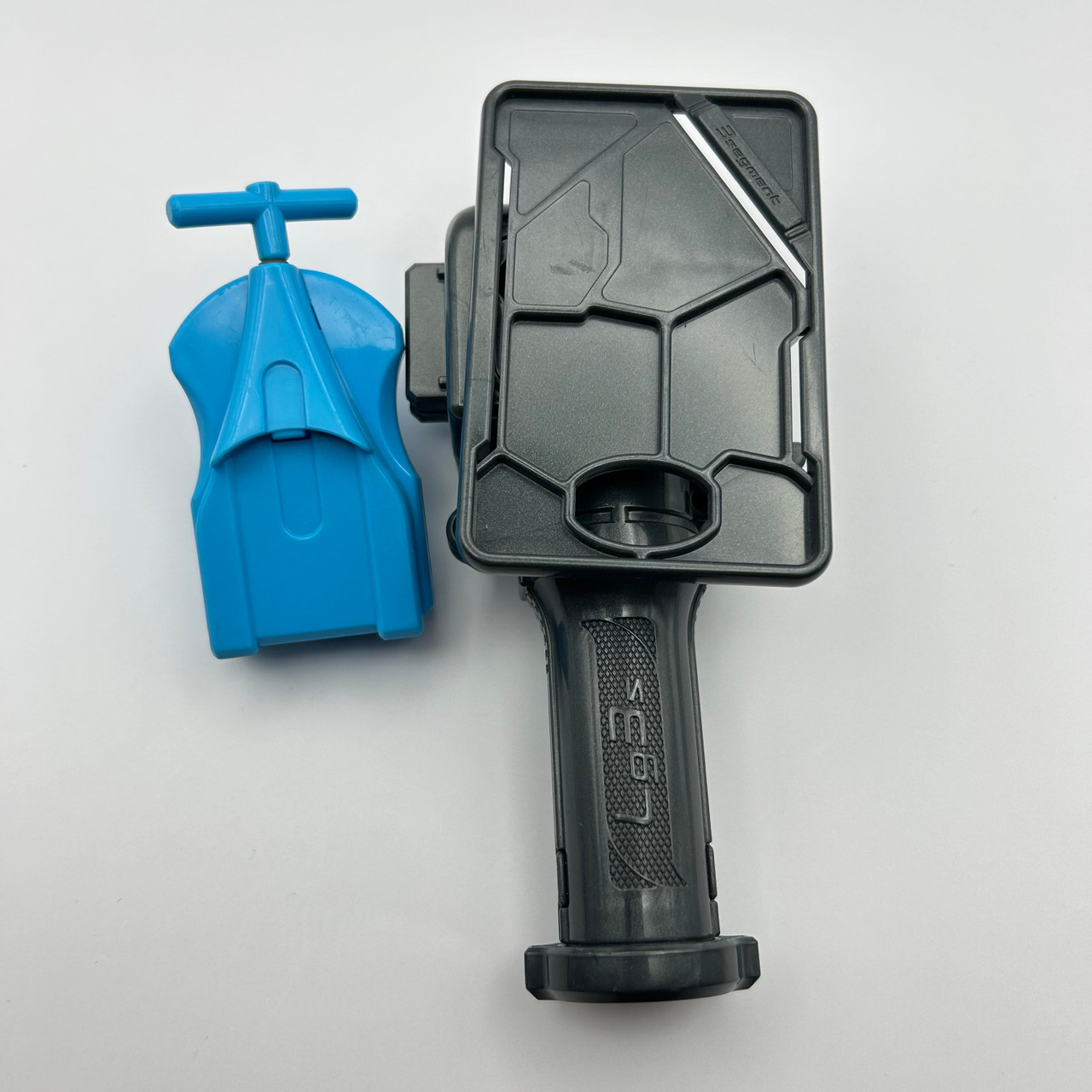 Primary image for Takara Tomy Grey 3-Segment Launcher Grip BB-73 + Blue Right Spin Launcher #15