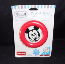 Vintage Playskool 1995 Peek A Round Mirror Rattle Mickey Mouse 35150 In Package - $23.75