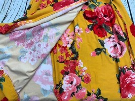 Summer Short Sleeve Wrap V Neck Floral Short Party Dress - £14.89 GBP