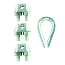 Everbilt 3/32 in. x 1/8 in. Zinc-Plated Clamp Set (4-Pieces) 43064 - $19.99