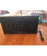 Animated Motion Running LED Business OPEN SIGN Bright Light Neon - $49.38