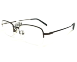 Technolite Flex Eyeglasses Frames TLF 8001 BROWN Rectangular Half Rim 52... - £33.56 GBP