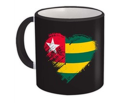 Togolese Heart : Gift Mug Togo Country Expat Flag Patriotic Flags National - £12.70 GBP