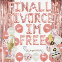 Freedom Celebration Kit: Rose Gold Divorce Party Decorations for Women - Im Free - £46.62 GBP