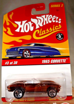 2005 Hot Wheels Classics Series 2 3/30 1965 CORVETTE Brown w/Chrome 5 Spokes - £11.36 GBP
