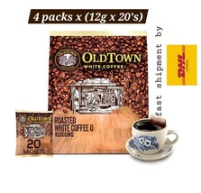 4 Packs x(12g x 20&#39;s)OLDTOWN White Coffee Nan Yang Roasted Coffee O- DHL... - $108.80