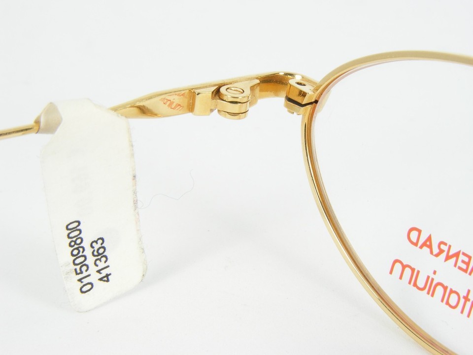 NOS MENRAD TITANIUM MOD. 1414 600 GOLD EYEGLASSES GLASSES FRAME 50-18-130mm Item image 10