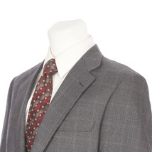 Brooks Brothers Madison Full Canvas Sport Coat Blue Houndstooth 40 Regular 40R - £79.01 GBP