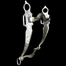 Vintage Sterling Silver Nevada Shank Sterling Silver Low Curb Bridle Show Bit - £313.45 GBP