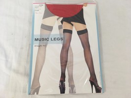 New Music Legs Style 4102Q Red Plus Size Backseam Sheer Thigh High Stock... - £7.70 GBP