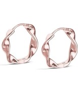 Rose Gold Plated Earrings Small Hoop Earrings For Women or Girls NEW - $12.18