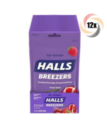 Full Box 12x Bags HALLS Breezers Cool Berry Cough Drops | 25 Drops Per Bag - $51.47