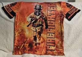 Firefighter Fireman Fighting Fire Flames Axe Rescue T-SHIRT - £10.69 GBP+