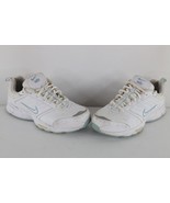Vintage Y2K Nike Womens Size 8 Distressed Leather Spell Out Mini Swoosh ... - $79.15