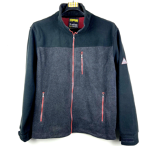 Fleece Atlas For Men Jacket Coat Dark Gray Black Lined Pockets Size 4XL ... - £20.36 GBP