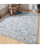 Rugs for Living Room 8&#39;X10&#39; Washable Rugs Non-Slip Area Rug Boho Floral ... - €121,64 EUR