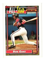 1992 Topps #391 Ron Gant Atlanta Braves - £0.80 GBP