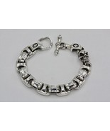 BWL Bill Wall 925 Sterling Silver Skull Hide Toggle Clasp Bracelet 105.4... - $2,217.19 CAD