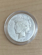 1922-S Peace .90 Silver Dollar San Francisco Mint Mark in Sealed Capsule - £35.61 GBP