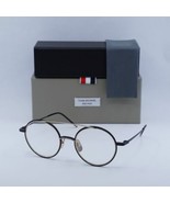 Thom Browne TB108 ABLKGLD50 Black/Gold 50mm Eyeglasses New Authentic - $289.09