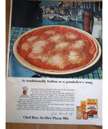 Chef Boy Ar Dee Pizza Mix Print Magazine Advertisement 1964 - €3,41 EUR