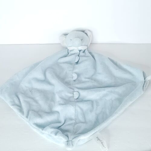 Angel Dear Small Plush Lovey Elephant Blue Baby Boys Knotted corners 12" - £13.37 GBP