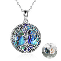 Tree of Life Locket Necklace Women 925 Sterling Silver Celtic Gifts for ... - £53.10 GBP
