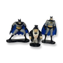 Batman Animated Series - Lot of 3 ERTL Die Cast Figures 2x Batman &amp; Penguin - £10.70 GBP