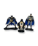 Batman Animated Series - Lot of 3 ERTL Die Cast Figures 2x Batman &amp; Penguin - £10.65 GBP