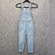 Oshkosh Vestbak Overalls Kids Size 7/7A Light Denim Adjustable Straps Distressed - $14.95