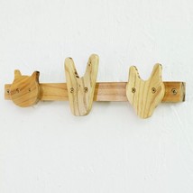 Hook Rail Kids Nursery Room  Natural Wood Handmade Coat Hanger Storage A... - £20.11 GBP+