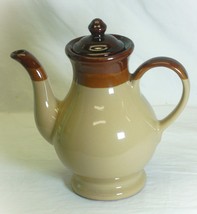 Stoneware Coffee Teapot Tea Pot Tri-Color Unknown Maker - $39.59