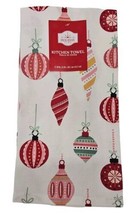 Holiday Time Christmas Decorations Kitchen Hand Towel 100% Cotton - £5.24 GBP