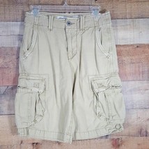 American Eagle Outfitters Mens Cargo Shorts Khaki Size 26 DM11 - $9.89