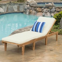 Ariana KD Wood Chaise Lounge with Cushion - $222.99