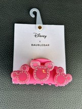 Baublebar X Disney Mickey Mouse Pink Rhinestones Hair Clip/jaw Claw. - £12.82 GBP