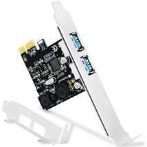 2 Ports Superspeed 5Gbps Usb 3.0 Pci Express Expansion Card For Windows, Mac Os  - £20.39 GBP