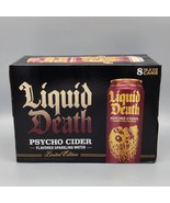 LIMITED Liquid Death Psycho Cider Sparkling Water 19.2 oz Fall Release 8... - $43.53