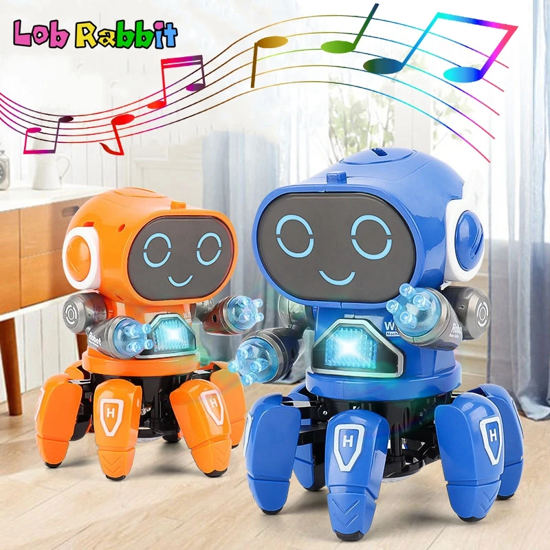 Electric Lighting Music Dancing Robot Toys for Kids Games Interactive - £20.92 GBP