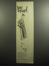 1951 Jane Engel Henry Rosenfeld Dress Ad - Pure Silk - £14.48 GBP