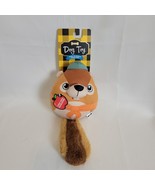 Woof Dog Toy Back To School Chipmunk Theme Plush w/ Sqeaker NEW 10&quot; Pet ... - $218.34 MXN
