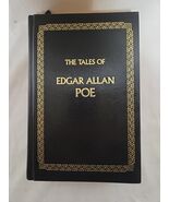 Tales of Edgar Allan Poe Leather Bound Gold Edge Ribbon Bookmark Luxury ... - $431.97 MXN